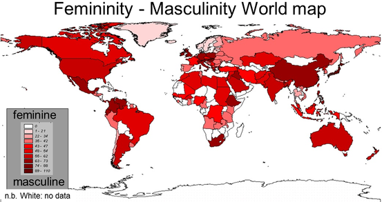 Heatmap of "Masculinity vs. Femininity"